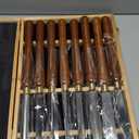 8-Pieces HSS Wood Turning Tools Lathe Chisel Set with Wooden Box, Wood Lathe Tools for Woodworking Projects