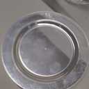 100PCS Clear Plastic Dessert Plates 7inch, Premium Hard Disposable Plates for Party, Wedding