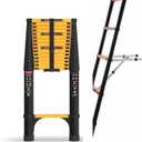 Telescoping Ladder, 20.3 FT Pro, 330 lbs Capacity; Yellow
EN131 Certified, Wall Standoff Stabilizer; Collapsible Straight Ladder for Home, Roof and RV