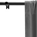 Black Curtain Rods 2 Pack, 5/8 Inch Small Curtain Rods for Windows 32 to 45 Inch Stainless Steel with Brackets Easy to Install for Bedroom Living room Bathroom Kitchen