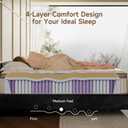 WARMDREAM Twin Mattress, 10 Inch Hybrid Twin Mattress in a Box, Gel Memory Foam with Individual Isolation Pocket Springs, Medium Firm, Motion Isolation & Pressure Relief, CertiPUR-US Certified