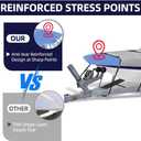 900D Bass Boat Cover - Trailerable Bass Tracker Boat Cover, Waterproof Bass Tracker Cover with Motor Cover Fits Bass Boat, V-Hull Tri-Hull Boat, 16-18.5' Long (Beam Width up to 98"), Grey