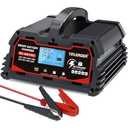 30A Battery Charger 12V/24V Lead Acid(AGM, STD, Gel, Deep Cycle Batteries) and 12V LiFePO4 Smart Trickle Charger, Maintainer w/Battery Repair, for Car, Boat, Motorcycle,Lawn Mower