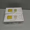 2 x Oil Spray Bottle, 2 in 1 Oil Dispenser and Oil Sprayer, 16 oz Premium Glass Oil Sprayer for Cooking, Food Grade Oil Spray Bottle for Air Fryer, Salad, BBQ (Beige)