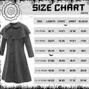 Black Costume Coat for Girls Halloween Cosplay Dress Kids Party Outfit 3-13Y (56 Years)