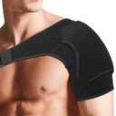 Shoulder Brace for Torn Rotator Cuff: Adjustable Shoulder Support Sling for Women and Men Preventing Dislocation and Strains - Pain Relief for Right/Left Arm (Large)