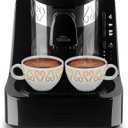 ARZUM Okka Automatic Turkish Coffee Machine, Maker, USA 120V, UL, Black and Silver