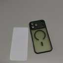 Magnetic for iPhone 17 Pro Max Case with Privacy Screen Protector, Compatible with MagSafe,Matte Shockproof Slim Cases for iPhone 17 Pro Max with Camera Protection Cover,Green