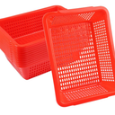 24 Pack Plastic Storage Baskets, 13.6 x 10.2 Inch Plastic Bins for Organizing, Classroom Storage Mesh Bins, Rectangle plastic Baskets for Office, Shop, Hone Restaurant