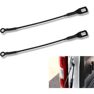 2 PCS Tailgate Cargo Box Pull Cable, 405mm/15.94In Metal Tailgate Pull Cable, Auto Replacement Parts #65770-04030 (Black)
