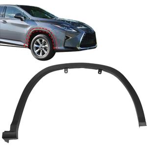 SecosAutoparts Front Passenger Side Fender Trim Molding Compatible with Lexus RX350 RX450h 2016-2019 Replacement # 756010E080 LX1291100 - Wheel Arch Molding