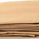 Tarps Now 6x8 Feet Waterproof Canvas Tarp|20 MIL Commercial Grade, Heavy Duty, Tear-Resistant, Rustproof Brass Grommets, Reinforced Edges| Ideal for Construction, Trucking, Manufacturing Tan Color