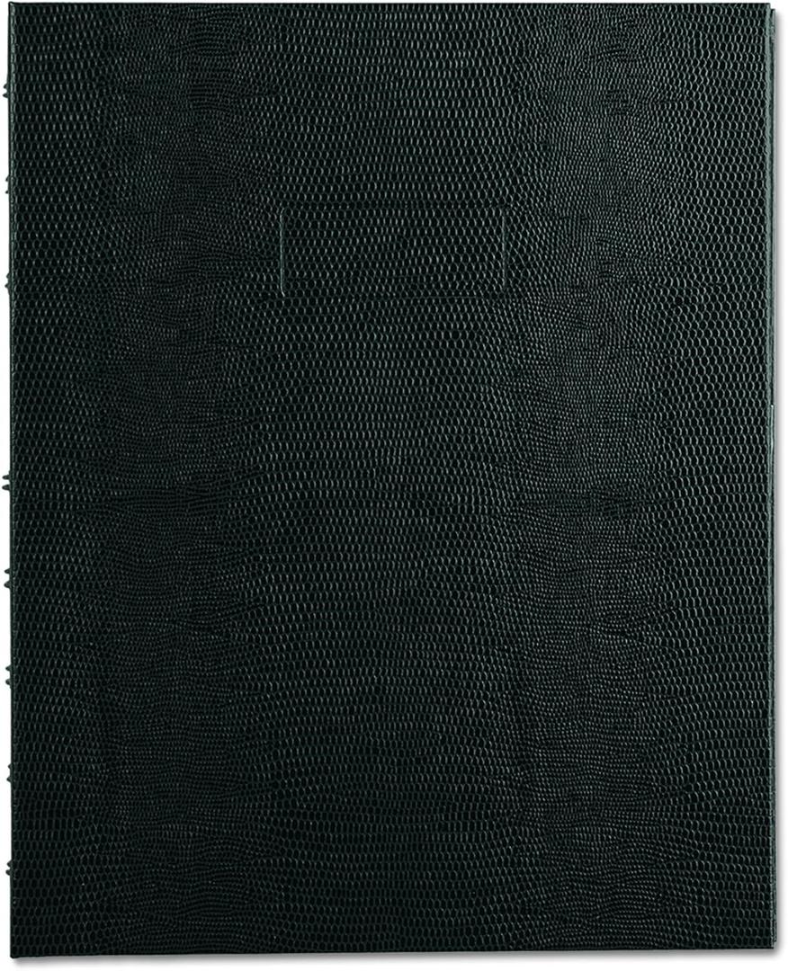 Blueline NotePro Notebook, 1-Subject, Narrow Rule, Black Cover, (75) 9.25 x 7.25 Sheets