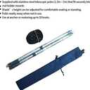 Boat T-Top Sun Shade Kit Boat Canopy, Boat Cover with Stainless Steel Telescopic Rod Foldable,UV-Proof 1200D High-Tech Polyester Fiber, Anti-Ultraviolet Dark Blue (Size9:A=102" B=90" C=78")