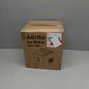 Aeitto Ice Makers Countertop, 9 Ice Cubes Release in 6 Mins, 26Lbs/24H, 2 Sizes of Bullet Ice Machine,Self-Cleaning Portable Ice Maker with Ice Scoop and Basket for Home Kitchen Office RV Bar, Black