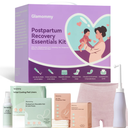 Glamommy Postpartum Recovery Essentials Kit for Mom, Labor & Delivery Postpartum Care, Peri Bottle, Cooling Spray, Disposable Postpartum Underwears, Postpartum Pads, Hot&Cold Packs, Soothing Liners