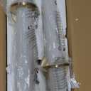 Gold Wall Sconces Set of Two - 18 inch Dimmable Modern Sconces Wall Lighting 18W 3000K LED Wall Lights Acrylic Lampshade Hardwired Wall Light Fixtures for Living Room Bedroom Bathroom Hallway