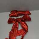 Jomi & Jolly 2 Pcs Christmas Bows for Wreaths, 1F Christmas Bows for Presents, Red Bows for Christmas Decorations, Excellent for X’mas Tree Outdoor Decor or Indoor and Gift Wrapping