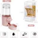 lemtrflo No Mess Bird Feeder Water Dispenser Set, Bird Feeder for Cage, Cage Accessories for Cockatiels, Finches, Budgies and Canaries