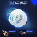 ECCPP AC Blower Motor Fit for BMW 528i 528i xDrive 535d 535d 535i GT 550i 640i 650i 740i 750i 760Li 550i GT xDrive 2010-2017 Heater HVAC w/Fan Cage Blower Motor Assembly Replacement 700294 64119242607