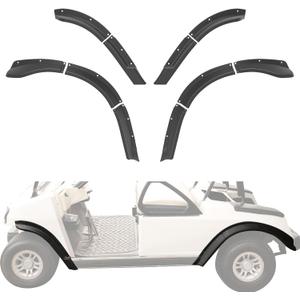 Golf Cart Fender Flares for Club Car DS 1993-up, 10PCS Combined Front & Rear Mud Guards Mud Flaps Only for Club Car DS 1993+ Standard and Unmodified Golf Carts Body Accessories