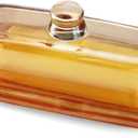 QFkris Champagne Color Glass Butter Dish with Lid, Covered Butter Stick Holder Tray, Crystal Glass Butter Storage Container for Kitchen Countertop