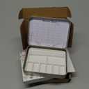 Bower Bird Travel Watercolor Palette,Portable Ceramic Palette 6 Well,Empty Paint Palette,Small Travel Metal Paint Boxwith Porcelain Palette (6Well)