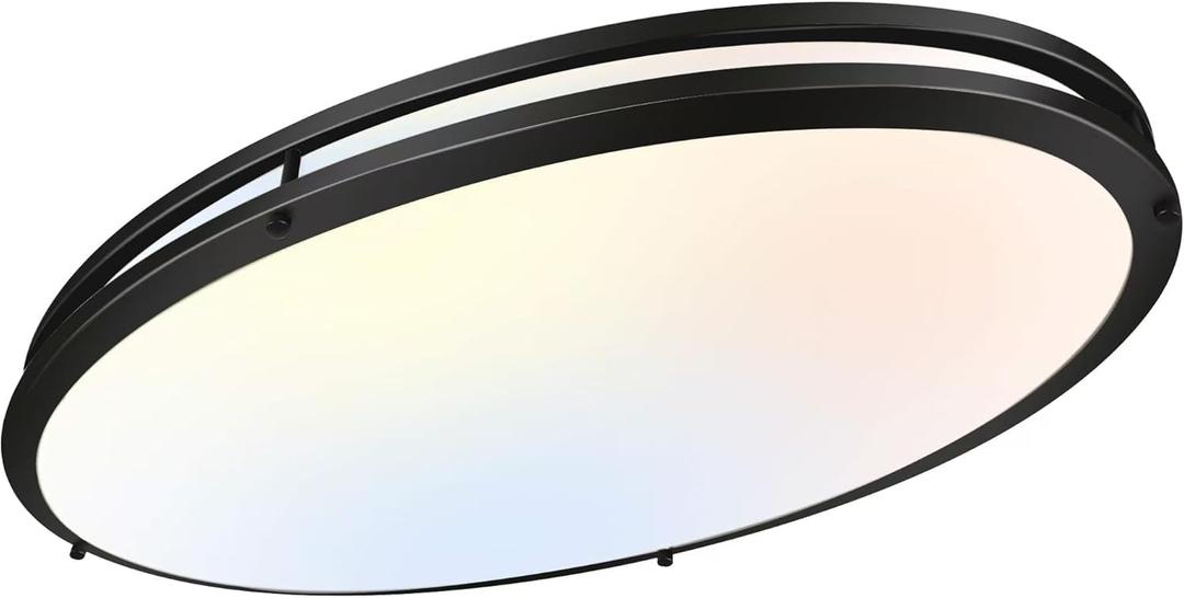 hykolity 32 Inch Oval LED Ceiling Light,60W,4000LM,5CCT