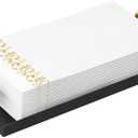 STWWO Napkin Holder for Bathroom, Guest Towel Holder Tray for Bathroom, Black Guest Napkin Holders with Golden T-Handle, Disposable Hand Towel Tray for Guest Room, Table, Kitchen