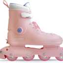 RollingBunny Inline Skates for Women Girls - Adjustable Size Roller Blades for Adult Female, Hard Shell ABEC-7, Smooth and Comfortable, Pink