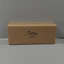 DELLING 16" x 5" Ceramic 3-Section Stackable Serving Tray, Serving Platter Set of 3, 3 Compartment Appetizer Serving Tray, White Divided Serving Dishes, Snack, Food, Dessert Platters