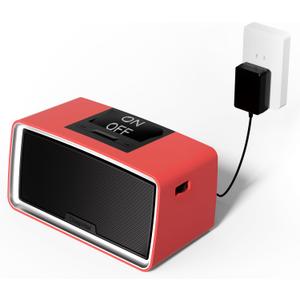 One-Touch Simple Music Player for Seniors | 6,000 Songs Mp3 Music Player for Elderly 32GB TF Card with Reader | Gift for Dementia, Alzheimers (Red)