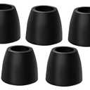 TonGass 2" Tall Cone Bumper for Trailer Ramp Door Universal Fit with 3/8" Screw Holes Premium Thick Automotive Grade Rubber Bumpers Cone-Shaped Bumper for Extra Protection (5-Pack)