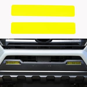 Daeiclru Car Front Fog Light Film Compatible with Toyota Tacoma 2024 2025, Front Fog Light Overlay Vinyl Decal Tint Film Sticker Fog Light Yellow Transparent Film Accessories