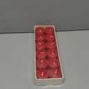 Candle Charisma Strawberry Scented Votive Candles - 10 Hour Burn time - Set of 12 for Dinner, Wedding, Halloween and Holiday Decorations
