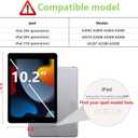 apiker 2 Pack Screen Protector for iPad 9th 8th 7th Generation 10.2 Inch, Tempered Glass Film for iPad 9 8 7 (2021/2020/2019), Case Friendly, Apple Pencil Compatible, High Response