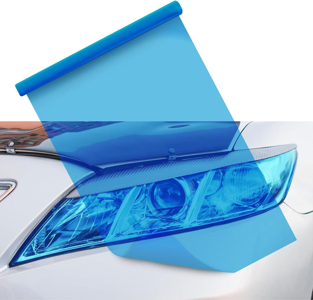 12 x 48 inches Headlight Tint Film, Tint Vinyl Wrap Protector Film Fog Light Color Change for Cars (Blue)