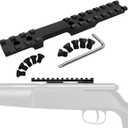 Gotical Picatinny Rail Mount for Savage Rascal Rifles with Ejection Port Cut-Out (black)