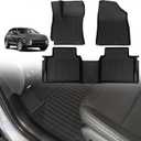 Muslogy All Weather Floor Mats Liner Compatible with Hyundai Kona 2024 2025 Mats TPE All Weather Floor Liners Heavy Duty Rubber Anti-Slip 1st & 2nd Row Set (Not Fit EV)