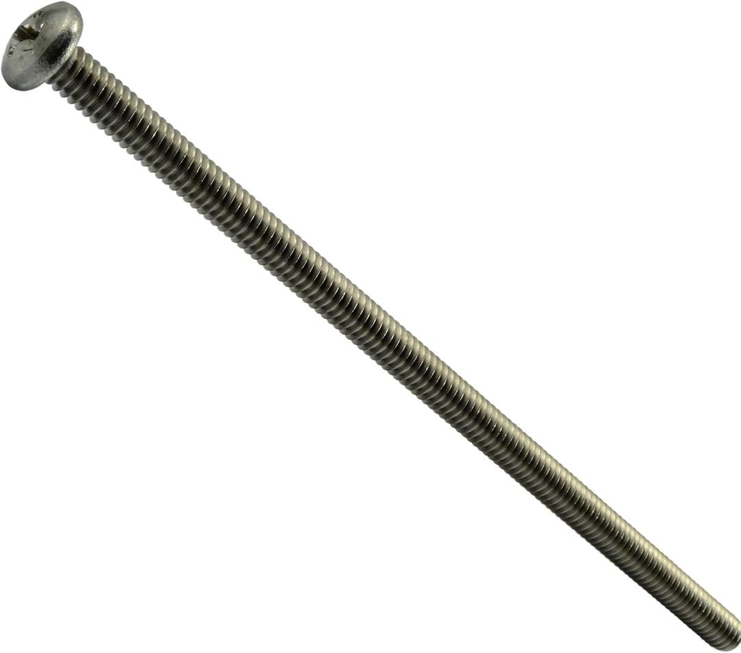 014973480400 Phillips Pan Machine Screws, 1/4-20 x 6, Piece-4
