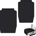 Car Seat Protector for Kids, Featuring Latch-Compatible Design with Waterproof Anti-Spill and Compression Damage Protection (Black-2pcs)