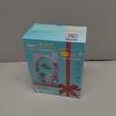 Riwbox Kids Wireless Headphones, CT-7S Cat Ear Bluetooth, 85dB Volume Limiting, LED Light Up Over Ear with Microphone for Laptop/PC/TV (Purple&Green)