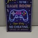 Welcome to the Game Room Sign - Cool Gaming Decor Gifts for Boys and Teens | Perfect Game Room Accessories and Decor, 12 x 8 Inch (268)