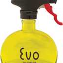 Evo Oil Sprayer Glass, Non-Aerosol for Olive, Cooking Oils, and Vinegars, Yellow, 6-Ounce Capacity