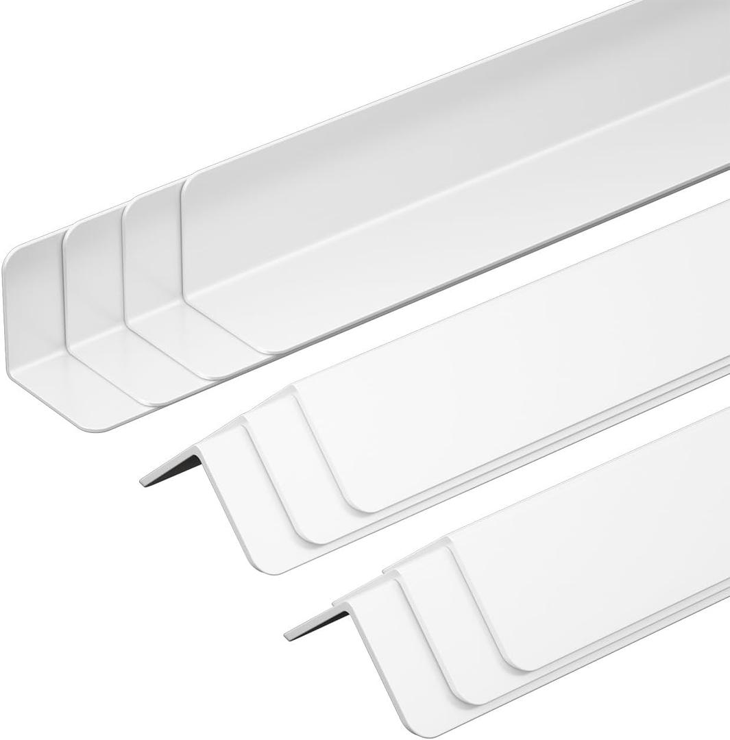 3/4" x3/4" x48" Wall Corner Protector Guards,(10-Pack) High-Density Wall Edge Shield,Heavy-Duty Trim Molding for Interior Corners,Furniture & Cabinet Edge Guard to Avoid Scratching