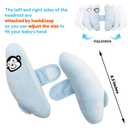 Adjustable Baby Head Neck Support Pillow,Baby Travel Pillow Cushion for Car Seat,Stroller Headrest Pillow for Infants,Head and Neck Support Pillow for Pushchair,Blue