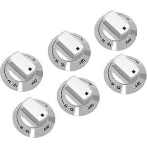 318242275 Range Surface Burner Knob Compatible with electrolux Gas Range 318242275,3513943,AP5809411,PS9495232,EAP9495232,PD00070162(6 pcs)