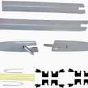 Convertible Roof Top Hinge Cover Clips Kit Fit for BMW 328i 335i 428i 430i 435i 440i M3 M4 F83 2007-2020 OE#54377184037 54377184047 54377184038 54377184048 54377187747 (Middle+Short-Left&Right)