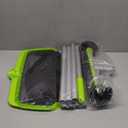 BoxedHome Swimming Pool Cleaning Kit with 10.5Ft Adjustable Aluminum Pole, 17.5" Rounded End Pool Brush Head & Deep Skimmer Net/Basket for Inground & Above Ground Pool