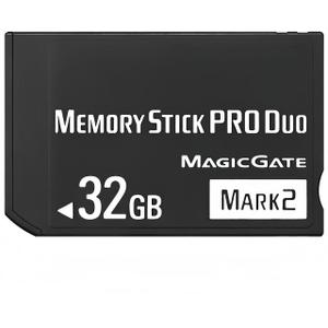 Original 32GB Memory Stick Pro Duo Mark2 -Compatible with PSP 1000 2000 3000 and Camera Accessories Storage Card - High Speed